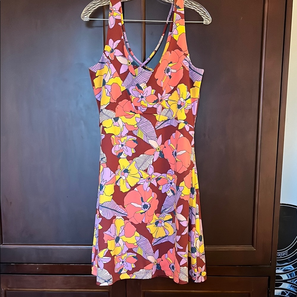 New without tags: Title Nine Pink and Yellow Halter Sundress